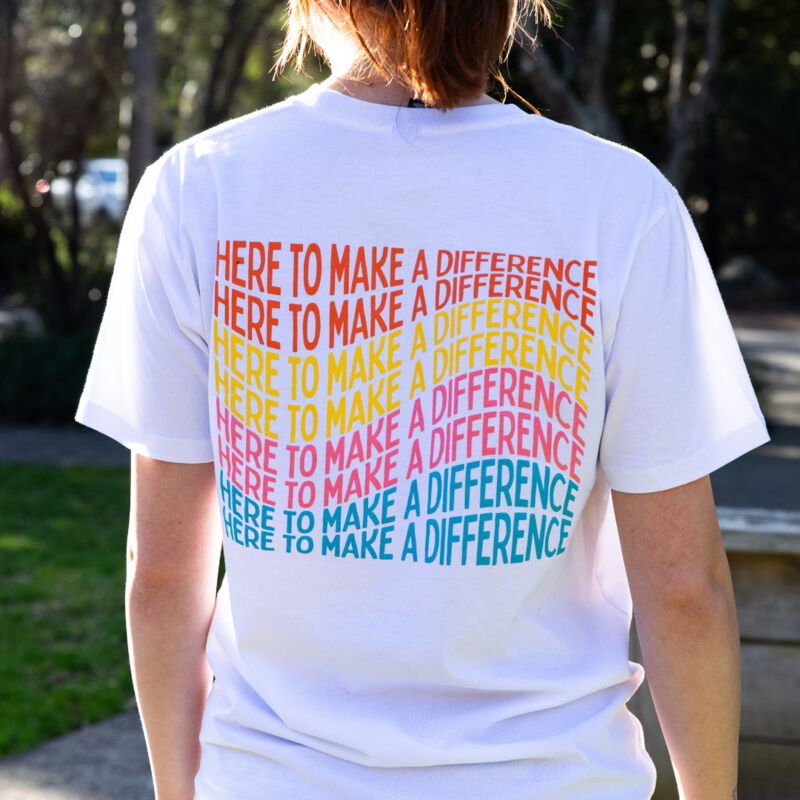 Here To Make a Difference Tee | Heavy Thumbnail
